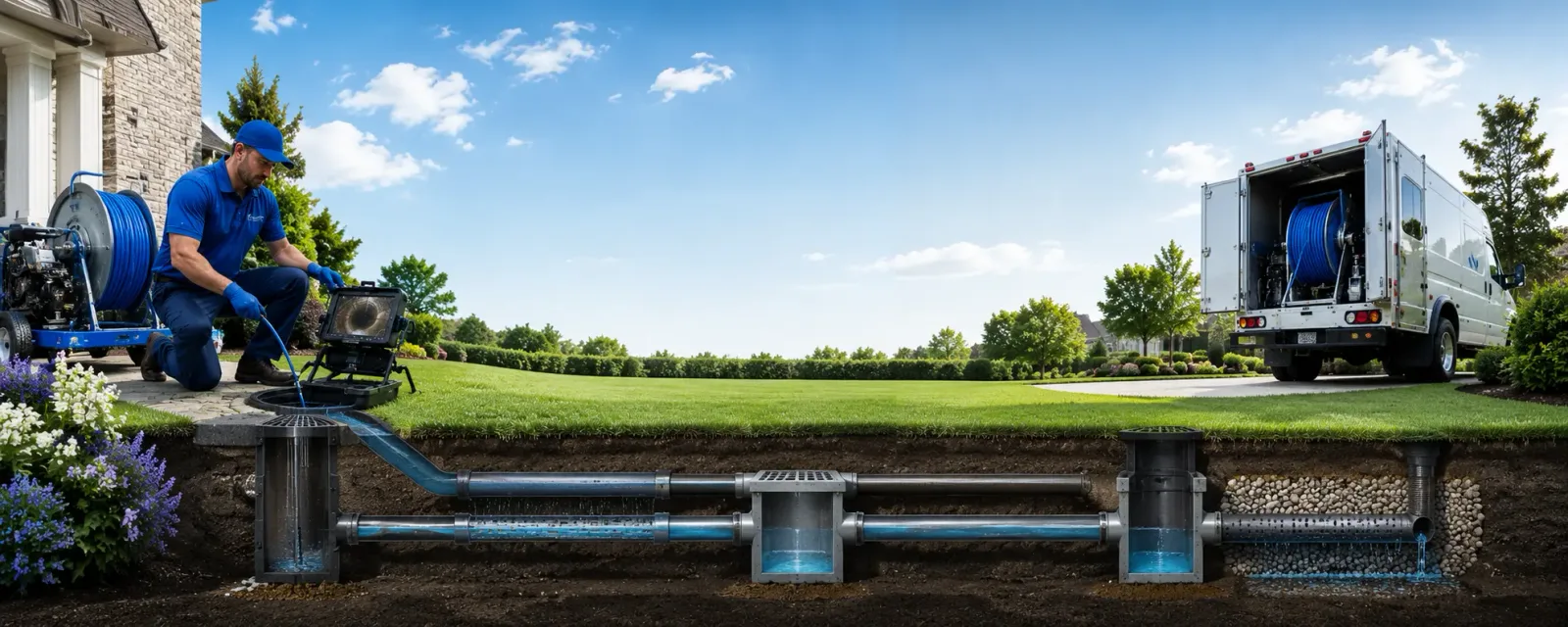 Outdoor drain cleaning information for Wellston, MI